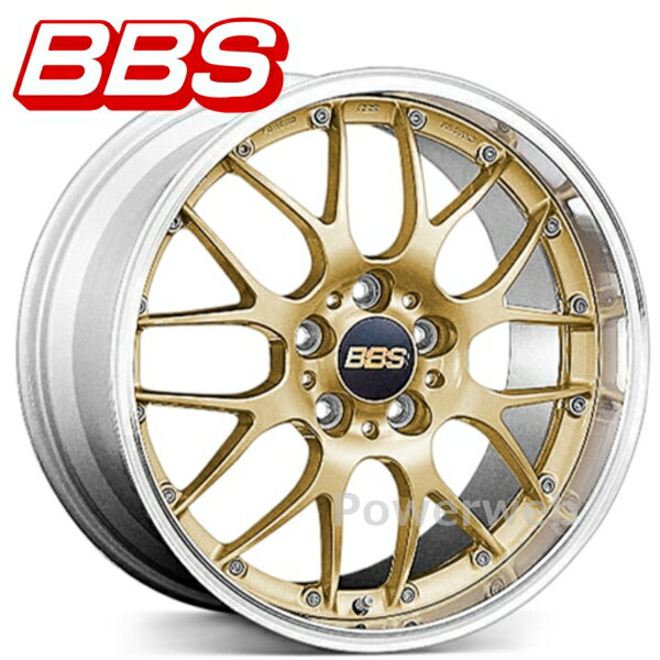 BBS RS-GT 18インチ 7.5J PCD:100 穴数:5 inset:48 ＜ディスク＞ゴールド＜リム＞シルバーダイヤカット (GL-SLD) [ホイール1本]