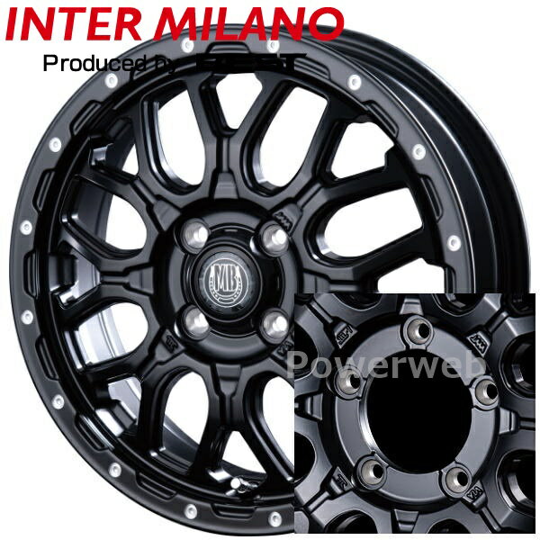 MUD BAHN XR-800M 16インチ 5.5J PCD:139.7 穴数:5 inset:0 マットブラックピアスポリッシュ (MBK/PP) [ホイール4本セット]