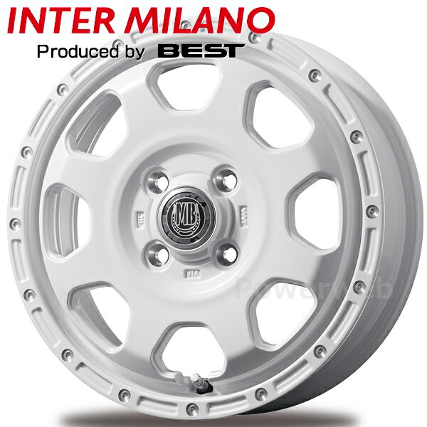 Rakuten - MUD BAHN XR-910K 12インチ 4.00B PCD:100 穴数:4 inset:42 ピュアホワイト/ピアスポリッシュ (PWH/PP) BEST/ベスト マットバーン XR910K [ホイール1本]