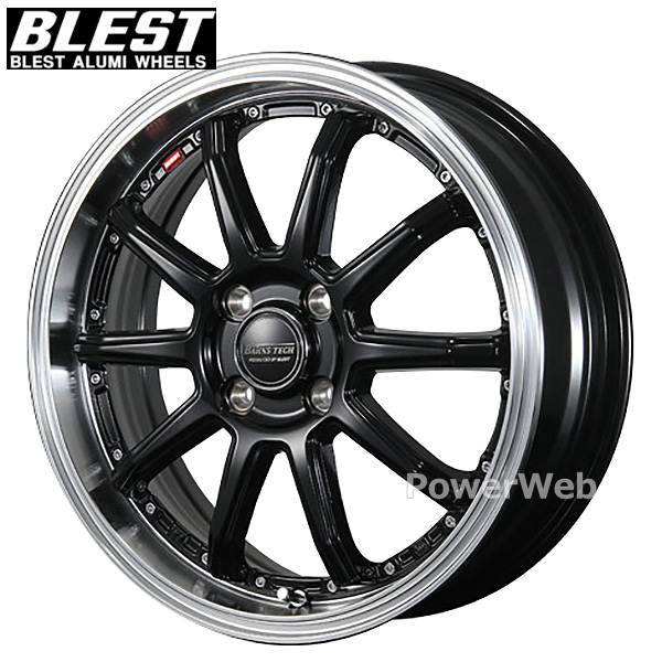 BLEST BAHNS TECH S10-DP 15インチ 4.5J PCD:100 穴数:4 inset:45 グロスブラック (ブレスト バーンズテック S10DP) [ホイール1本]