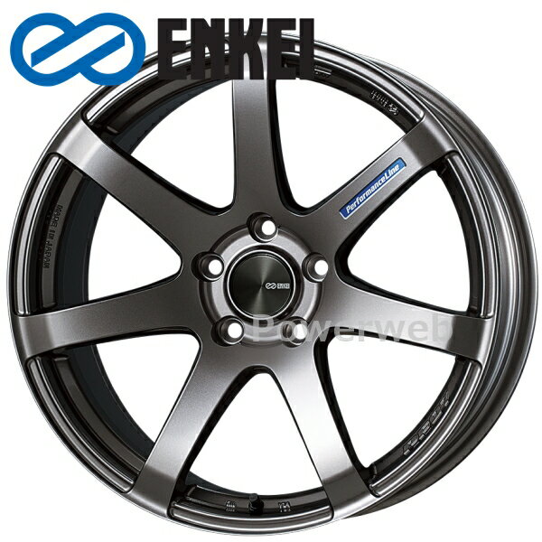 ENKEI (エンケイ) PF07 17インチ 7.5J PCD:100 穴数:5 inset:45 ダークシルバー ホイール単品4本セット kh