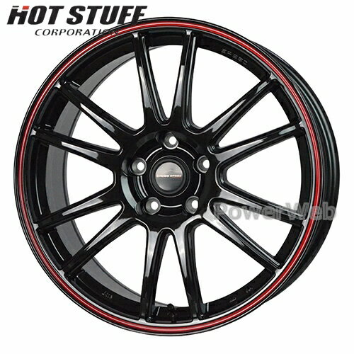 CROSS SPEED HYPER EDITION CR6 18インチ 7.5J PCD:114.3 穴数:5 inset:55 グロスガンメタ＆レッドライン (GGM/R) (クロススピード ハイパーエディション CR6) HOT STUFF [ホイール1本]