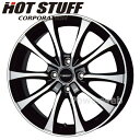 Laffite LE-07 13インチ 4.0J PCD:100 穴数:4 inset:45 ブラックポリッシュ (BK/P) HOT STUFF [ホイール1...