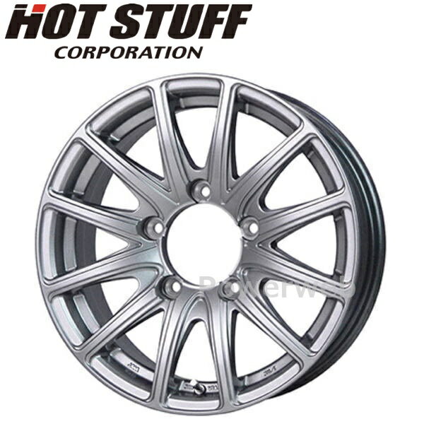 BISON BN-01 16インチ 5.5J PCD:139.7 穴数:5 inset:22 ダークシルバー (DS) (バイソン BN01) HOT STUFF [ホイール4本セット]