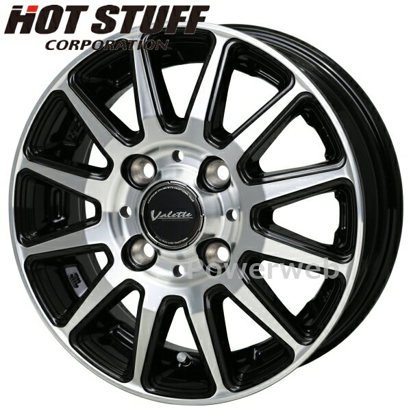 Valette GLITTER 12����� 4.00B PCD:100 ���:4 inset:43 �֥�å��ݥ�å��� ������å� ����å��� HOT STUFF (�ۥåȥ����å�) [�ۥ�����1��]