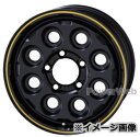 KYOHO PPX Mil:8 16インチ 5.5J PCD:139.7 穴数:5 inset:0 セミグロスブラック/イエローライン (ミルエイト) 共豊 