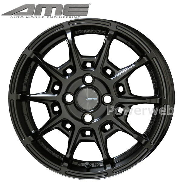 GALERNA REFINO 15インチ 4.5J PCD:100 穴数:4 inset:45 マットブラック (BK) (ガレルナ レフィーノ) (KYOHO/共豊) [ホイール4本セット]