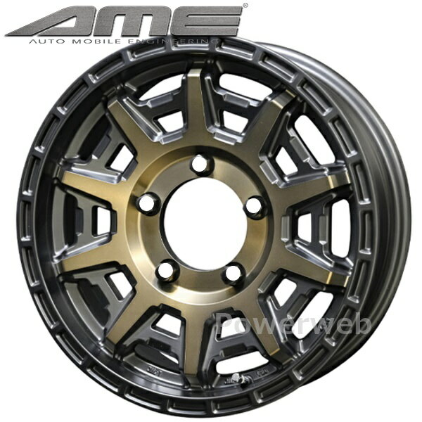 PPX D10X 16インチ 5.5J PCD:139.7 穴数:5 inset:22 ブラックポリッシュ×マットブロンズクリア (KYOHO AME/共豊) [ホイール4本セット]