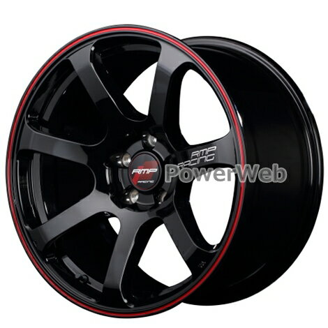 MID RMP RACING R07 (RMPレーシング R07) 18インチ 7.5J PCD:114.3 穴数:5 inset:50 ブラック/リムレッドライン [ホイール4本セット]
