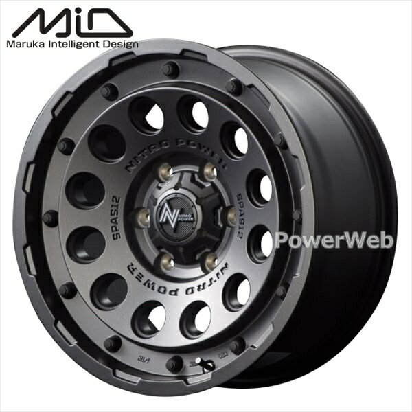 MID NITRO POWER H12 SHOTGUN (ナイトロ パワー ショットガン) 16インチ 6.5J PCD:139.7 穴数:6 inset:..