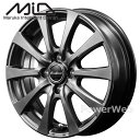 MID EuroSpeed New G-10 14インチ 4.5J PCD:100 穴数:4 inset:45 メタリックグレー (ユーロスピード G10) [...