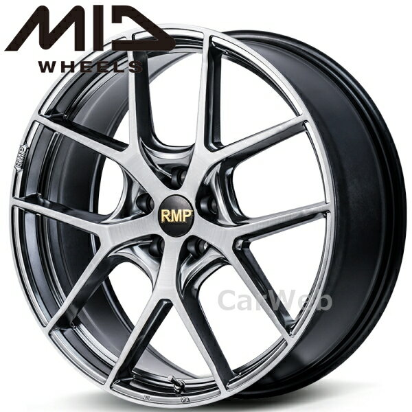 MID RMP 025F 21インチ 8.0J PCD:114.3 穴数:5 inset:40 ハイパーメタルコート/ブラッシュドフィニッシュ [ホイール1本]