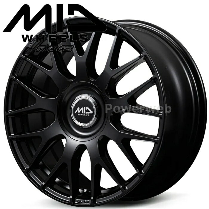 MID EXCLUSIVE 029M 20インチ 8.5J PCD:114.3/120(PCDマルチ) 穴数:10 inset:45 セミグロスブラック (SBK) マルカサービス [ホイール4本セット]