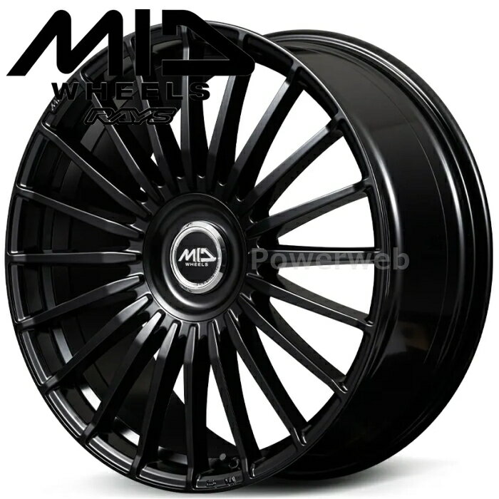 MID EXCLUSIVE 020F 20インチ 8.5J PCD:114.3/120(PCDマルチ) 穴数:10 inset:45 セミグロスブラック (SBK) マルカサービス [ホイール4本セット]