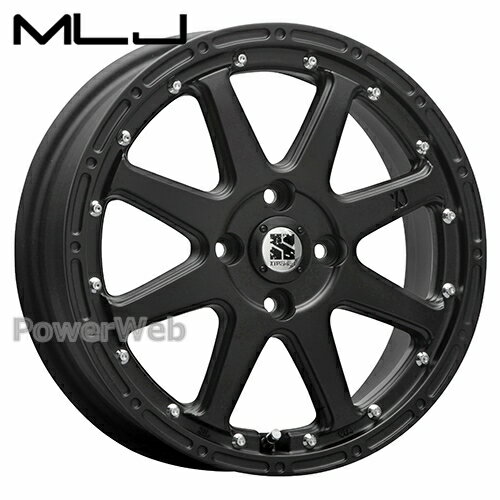 MLJ XTREME-J 15インチ 4.5J PCD:100 穴数:4 inset:43 フラットブラック (エクストリーム J) 