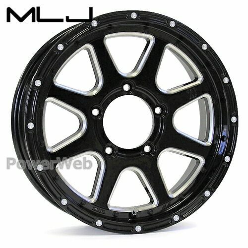 MLJ XTREME-J 16インチ 5.5J PCD:139.7 穴数:5 inset:20 グロスブラックミルド (エクストリーム J) [ホイール1本]