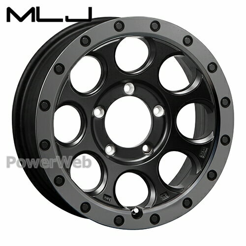 MLJ XTREME-J XJ03 16インチ 5.5J PCD:139.7 穴数:5 inset:20 フラットブラック/スモークフランジ (エクストリーム J) [ホイール1本]