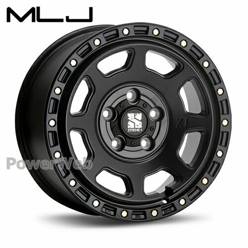 MLJ XTREME-J XJ07 17インチ 8.0J PCD:127 穴数:5 inset:38 サテンブラック (エクストリーム J) [ホイール4本セット]