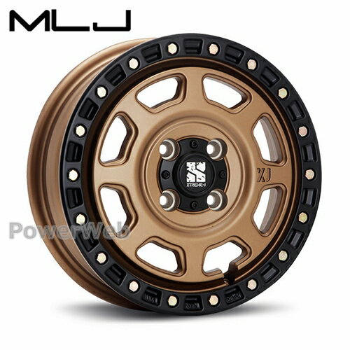 MLJ XTREME-J XJ07 12インチ 4.0J PCD:100 穴数:4 inset:42 マットブロンズ/ブラックリム (エクストリーム J) [ホイール1本]