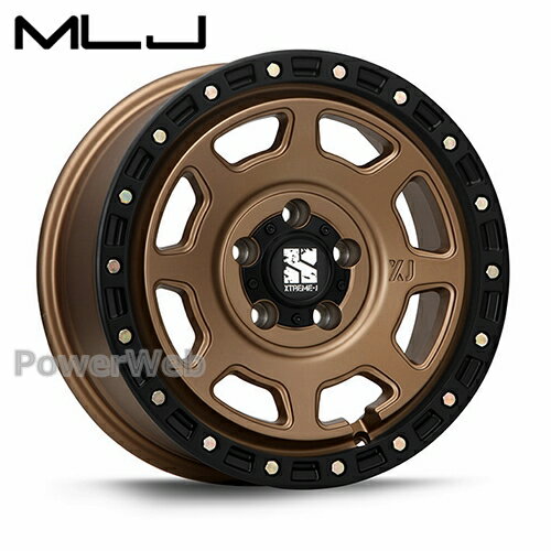 MLJ XTREME-J XJ07 17インチ 8.0J PCD:114.3 穴数:5 inset:35 マットブロンズ/ブラックリム (エクストリーム J) [ホイール4本セット]