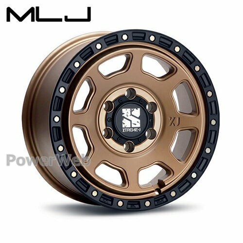 MLJ XTREME-J XJ07 17インチ 8.0J PCD:139.7 穴数:6 inset:20 マットブロンズ/ブラックリム (エクストリーム J) [ホイール1本]