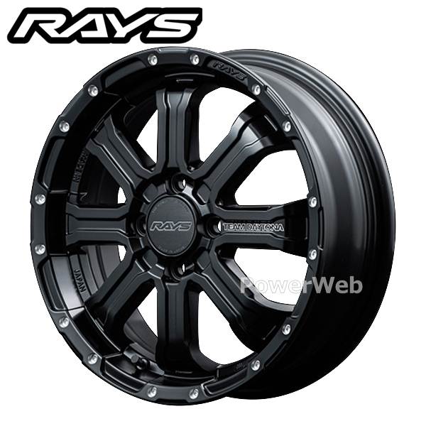 RAYS DAYTONA FDX-K 15インチ 5.0J PCD:100 穴数:4 inset:48 セミグロスブラック (BOL) ホイール4本セット