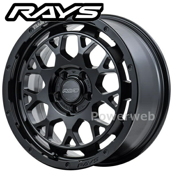 RAYS DAYTONA M9 18インチ 7.5J PCD:114.3 穴数:5 inset:38 セミグロスブラック (BOJ) ホイール4本セット