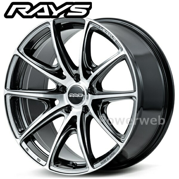 RAYS VERSUS VV25R 19インチ 8.5J PCD:120 穴数:5 inset:38 ダイヤモンドカット/サイドジェットブラック (YAJ) [ホイール4本セット]