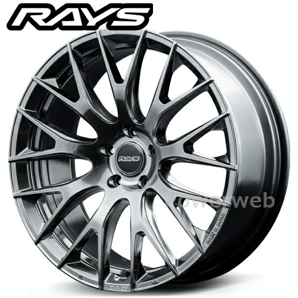RAYS HOMURA 2x9R 22インチ 10J PCD:139.7 穴数:6 inset:55 DMC/サイドグレイスシルバー (HDJ) [ホイール4本セット]