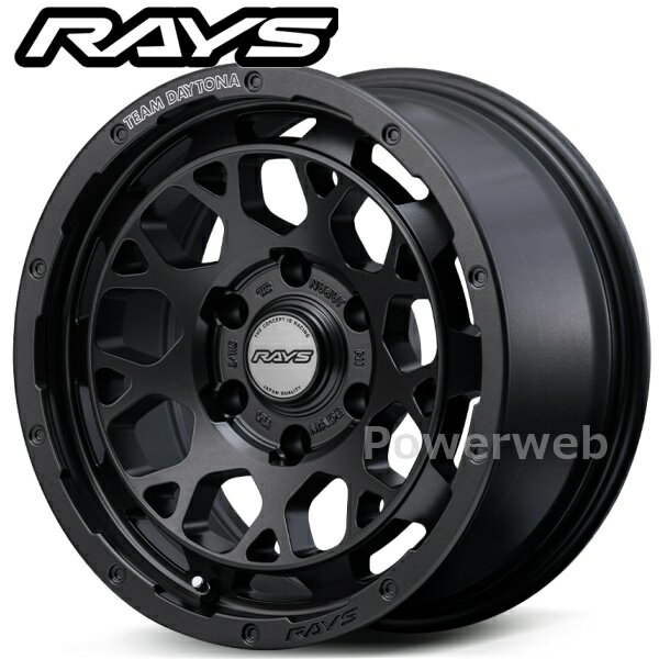 RAYS DAYTONA M9+ SPEC-M 16インチ 6.0J PCD:139.7 穴数:5 inset:-5 セミグロススーパーダークガンメタ (AOJ) [ホイール4本セット]