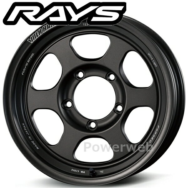 RAYS VOLK RACING TE37XT for J UL 16インチ 6.0J PCD:139.7 穴数:5 inset:-6 マットガンブラック (MT) (ボルクレーシング TE37XT ジムニー) [ホイール1本]