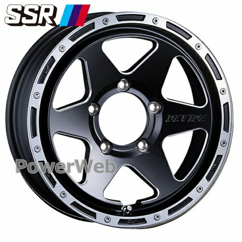 SSR DEVIDE TR-6 (ディバイド) 16インチ 5.5J PCD:139.7 穴数:5 inset:22 フラットブラックポリッシュ [ホイール4本セット]