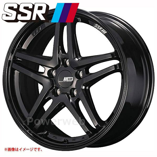 樂天商城 - SSR GTV06 18インチ 7.5J PCD:100 穴数:5 inset:48 グロスブラック [ホイール1本]