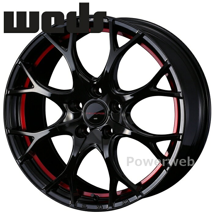 樂天商城 - Weds NOVARIS ROHGUE UY 17インチ 7.0J PCD:100 穴数:5 inset:47 ピアノブラック/レッドライン (BK/RED) ウェッズ ノヴァリス ローグ UY [ホイール1本]