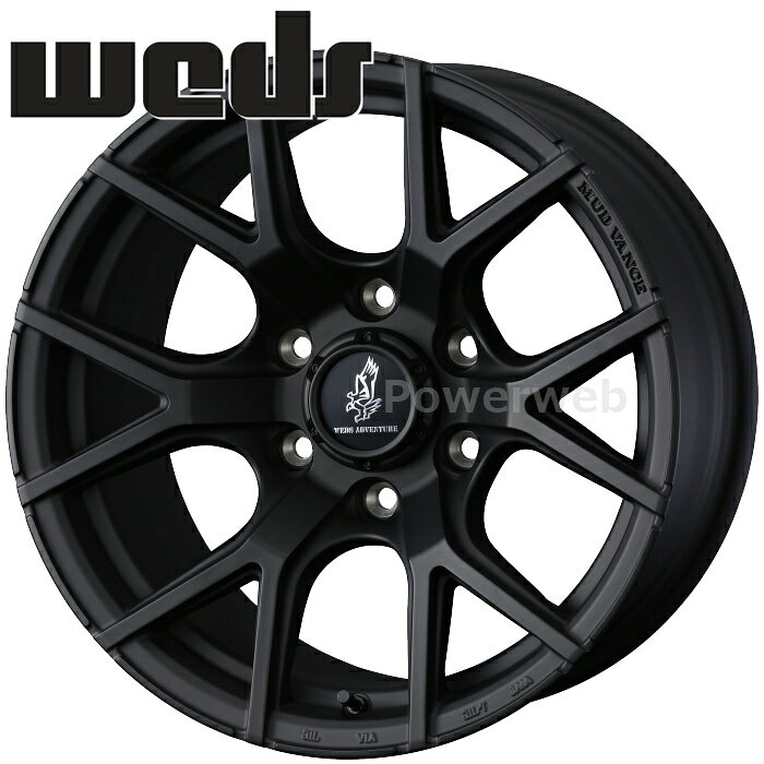 Weds MUD VANCE SD 18インチ 7.5J PCD:114.3 穴数:5 inset:35 フルマットブラック (FMBK) (ウェッズ マッドヴァンス SD) [ホイール4本セット]