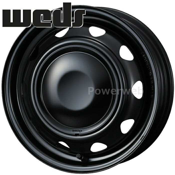 Weds NEO CARROW 12インチ 3.50B PCD:PCDマルチ(100/110/114.3) 穴数:4 inset:34 セミマットブラック/セミマットブラックキャップ (SMBK BKCAP) (ウェッズ ネオ キャロ) [ホイール1本]