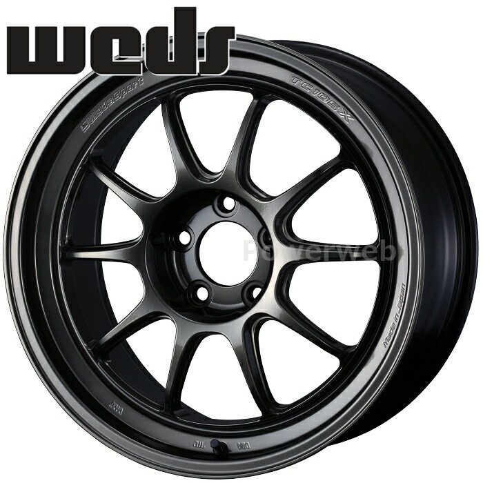 Weds WedsSport TC105X DSR 18インチ 8.5J PCD:114.3 穴数:5 inset:32 EJ-チタン (EJ-TI) (ウェッズスポーツ) [ホイール4本セット]
