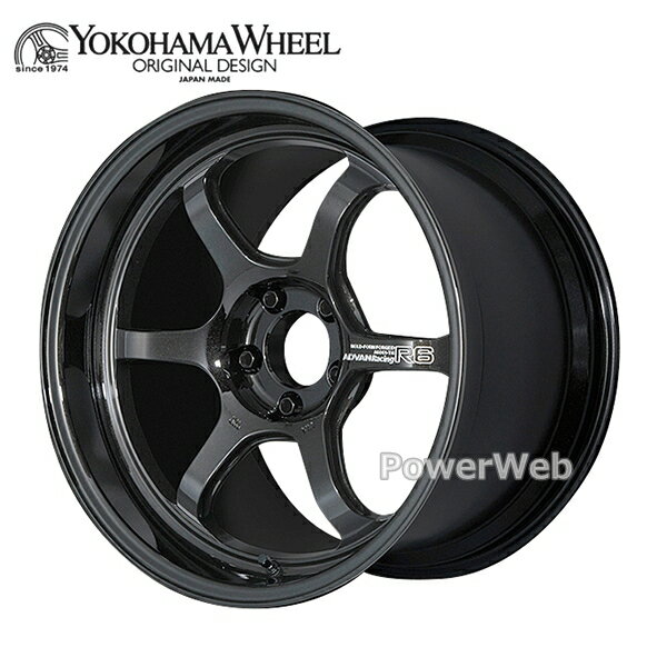 ADVAN Racing R6 18インチ 9.5J PCD:112 穴数:5 inset:25 レーシングチタニウムブラック (TBK) アドバン レーシング [ホイール1本](2)