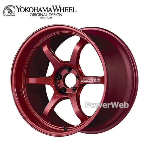 ADVAN Racing R6 18インチ 11.0J PCD:114.3 穴数:5 inset:15 レーシングキャンディレッド (RCR) アドバン レーシング [ホイール4本セット]