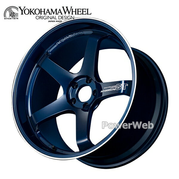 樂天商城 - ADVAN Racing GT Premium Ver 21インチ 10.5J PCD:114.3 穴数:5 inset:24 レーシングチタニウムブルー＆リング (TBRP) アドバン レーシング [ホイール4本セット]