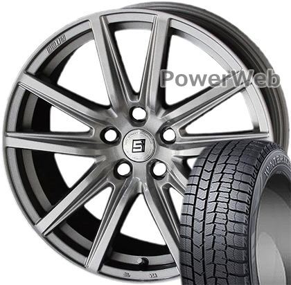 WINTER MAXX 02 185/65R15 88Q DUNLOP ■SEIN SS KYOHO メタルフレークシルバー 15×6.0 100/5H +45 スタッドレス＆ホイールセット