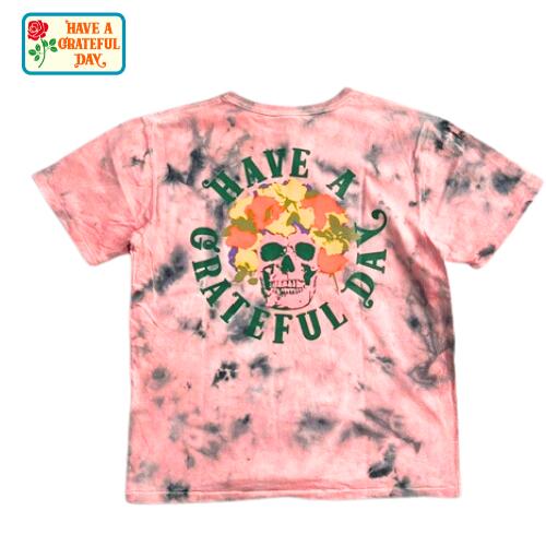 HAVE A GRATEFUL DAY TIE DYE T-SHIRT -BERTHA GDC0275BRTH ハブ ア グレイトフル デイ have a grateful day 半袖 Tシャツ タイダイ グレイトフルデッド かわいい おしゃれ ビンテージ風 アウトドア キャンプ 旅行 GOHEMP ゴーヘンプ レディース メンズ コットン