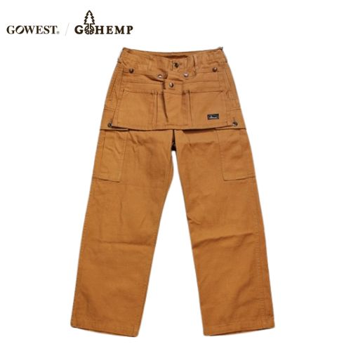 gohemp MIGHTY 6P PANTS with MULTI APRON GHP1168FPH エプロン エプロンパンツ ゴーヘンプ キャンプパンツ アウトドア 難燃 パンツ レディース ボトムス 秋冬 アウトドアファッション 難燃性 …