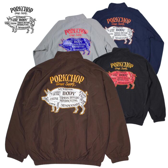 PORKCHOP GARAGE SUPPLY PORK BACK NYLON JKT ポークチョップガレージサプライ ポークバックナイロン ..