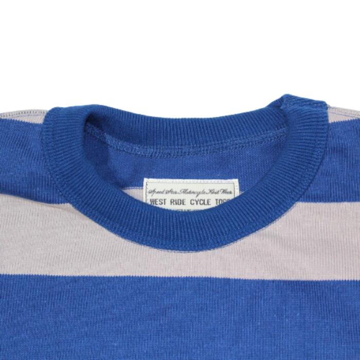 WESTRIDE ウエストライド HEAVY BORDER LONG TEE NVY/GRY ヘビーボーダー ロングT...