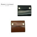 ADDICT CLOTHES アディクトクローズ ACV-W02S UK BRIDLE LEATHER SHORT TRACKER WALLET UKブライドルレザー ショート トラッカー ウォレット メンズ メンズウォレット ショートウォレット 財布 長財布 革財布 アメカジ ライトブラウン ブラック addict clothes