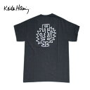 KEITH HARING キースへリング BACK LOGO BLACK SS TEE バックロゴSS T-シャツ ユニセックス 半袖 tシャツ メンズT メンズ半袖 おしゃれ メンズ コットン ブラックユーズド ブラック メンズt m l レディース レディースtシャツ