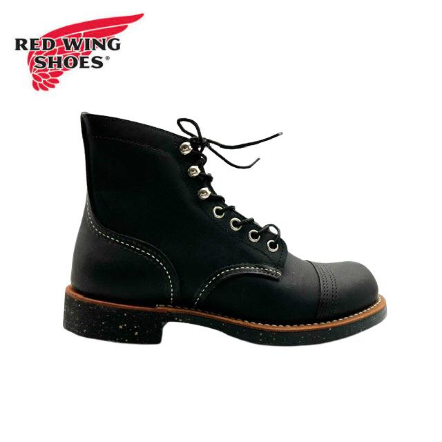 RED WING 8114 IRON RANGE BLACK Harness Leather レッドウイング red wing アイアンレンジ ハーネスレザー レディースブーツ ワークブーツ ブーツ 革靴 レザー 本革 かっこいい おしゃれ アメカジ アメカジブーツ 女性 4 1/2 MADE IN USA