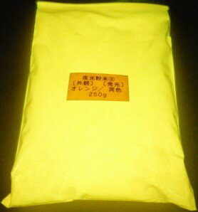 Painting Goods - 078 PPLS (蓄光)夜光粉末 (8)外観:オレンジ 発光:黄色 250g