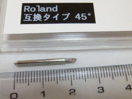 ペパレス製作所PPLS楽天市場店の597 PPLS Roland(ローランド)タイプ カッティングブレード 互換品 45° 超硬刃 刃先太 15本セット｜アングル2